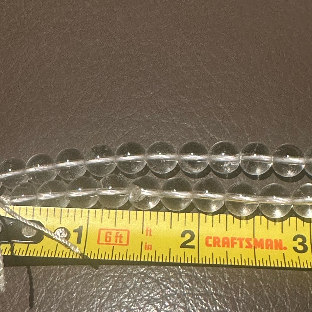 Two Included Quartz Crystal Unstrung Beads - Picture 3 of 3